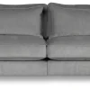 ESTELLE Casual 3,5-sits soffa traditionella ryggkuddar tyg Chester Drizzle / svarta ben