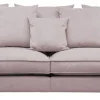 ESTELLE Chill 3-sits kuvertryggkuddar tyg Meda Dusty Pink / svarta ben