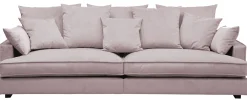 ESTELLE Chill 3,5-sits soffa kuvertryggkuddar tyg Meda dusty pink