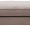 ESTELLE Fotpall 124 cm tyg Meda Dusty Pink / svarta ben