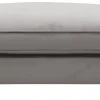 ESTELLE Fotpall 124 cm tyg Meda silver / svarta ben