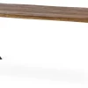 EXXET matbord 210 cm oljad ek, svart X-ben