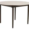 FAIRMOUNT Matbord runt Ø120 beige HPL/brun ek