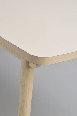 FAIRMOUNT Matbord 220x95 beige HPL/vitpigmenterad ek