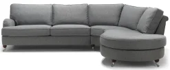 FALLSTONE Hörnsoffa m ö avslut höger tyg King dark grey