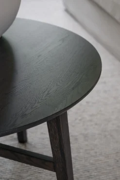 FILIPPA Soffbord runt Ø90 mörkbrun ek