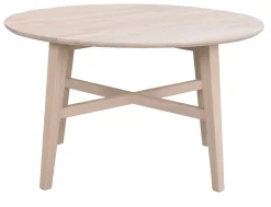 FILIPPA soffbord runt Ø90 vitpigmenterad ek