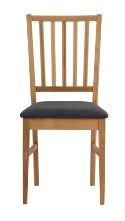FILIPPA Stol ek grått tyg