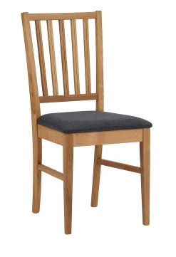 FILIPPA Stol ek grått tyg