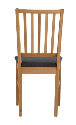 FILIPPA Stol ek grått tyg