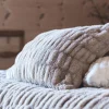 FLUFFY Kuddfodral beige 50 x 50 cm