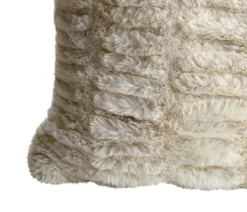 FLUFFY Kuddfodral creme 50x50cm 95% polyester / 5% spandex Endast kemtvätt