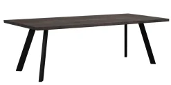FRED matbord 240 mörkbrun ek/svart
