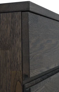 FRED sideboard mörkbrun ek/svart