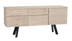 FRED sideboard vitpigmenterad ek/svart