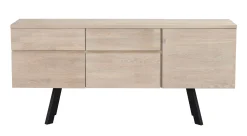 FRED sideboard vitpigmenterad ek/svart