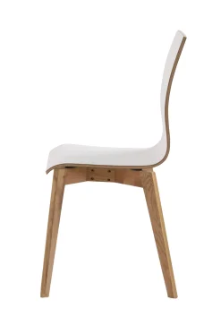 GRACY stol vit laminat/ek