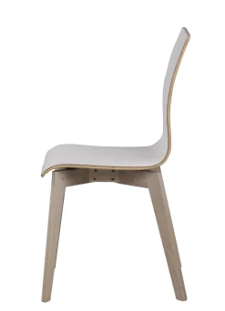 GRACY stol vit laminat/whitewash ek
