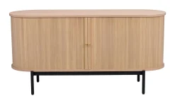 HADDINGTON sideboard 142 vitpigment ek/svart met