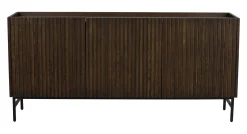 HALIFAX Sideboard 160 brun ek/svart metall