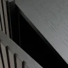 HALIFAX Skåp 100 brun ek/svart metall