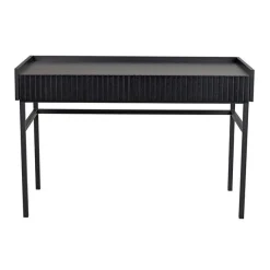 HALIFAX Skrivbord 120 svart ek/svart metall