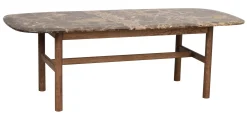 HAMMOND Soffbord 135x62 brun ek/brun marmor