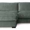 HAYLEY Soffa med divan vänster tyg Vogue 11 wintermoss ben=wenge