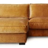 HAYLEY Soffa med divan väster tyg Vogue 9 amber ben i wenge