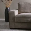 HAYLEY (TD) Soffa med divan höger tyg Zoom 3 mink ben=wenge