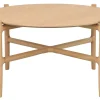 HOLTON Soffbord Ø 80cm massiv ek, mdf ekfanér bordsskiva