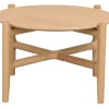 HOLTON Soffbord Ø 55cm massiv ek, mdf ekfanér bordsskiva