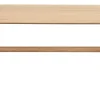 HOLTON Soffbord 130cm massiv ek, mdf ekfanér bordsskiva