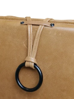 JACK METALL Fåtölj utan gunga inkl pall läder Vintage Cognac, svart fot PAKETPRIS
