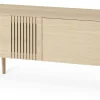 JOEL Mediabänk 120 cm vitoljad ek