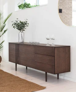 JOEL Sideboard rökbetsad/lackad ek