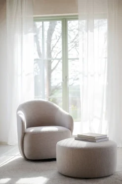 JOPLIN Sittpuff Ø70 ljusbeige tyg Alice #01 (k4)
