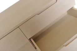 KARMELIET Sideboard 2 dörr+3 lådor vitpigmenterad lackad ekfanér, wl102, softclose
