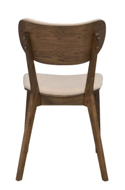 KATO stol brun ek/beige tyg