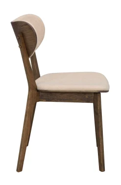 KATO stol brun ek/beige tyg