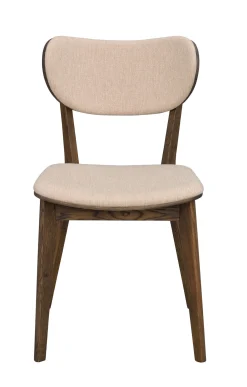 KATO stol brun ek/beige tyg