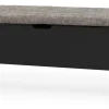 KLINTE bänk 120 cm svart med Abriamo brun