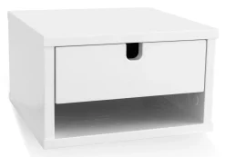 KLINTE Sängbord vägghängt vitlack