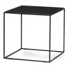 LIME Soffbord L 50 B 50 H 48 svartbetsad fanérad ask/svart metall
