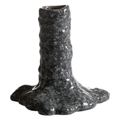 LIZZIE Ljusstake grå 15cm h15cm 100% keramik