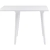 LOTTA Matbord klaffbord 80x80 + 25 cm vit