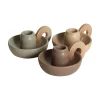 LOTTIS Ljusstake beige 13 x 10 x 6 cm