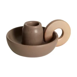 LOTTIS Ljusstake brun 13 x 10 x 6 cm