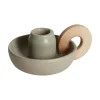 LOTTIS Ljusstake grön 13 x 10 x 6 cm