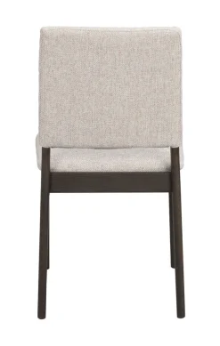 MEDFORD Stol brun ek/ljusbeige tyg